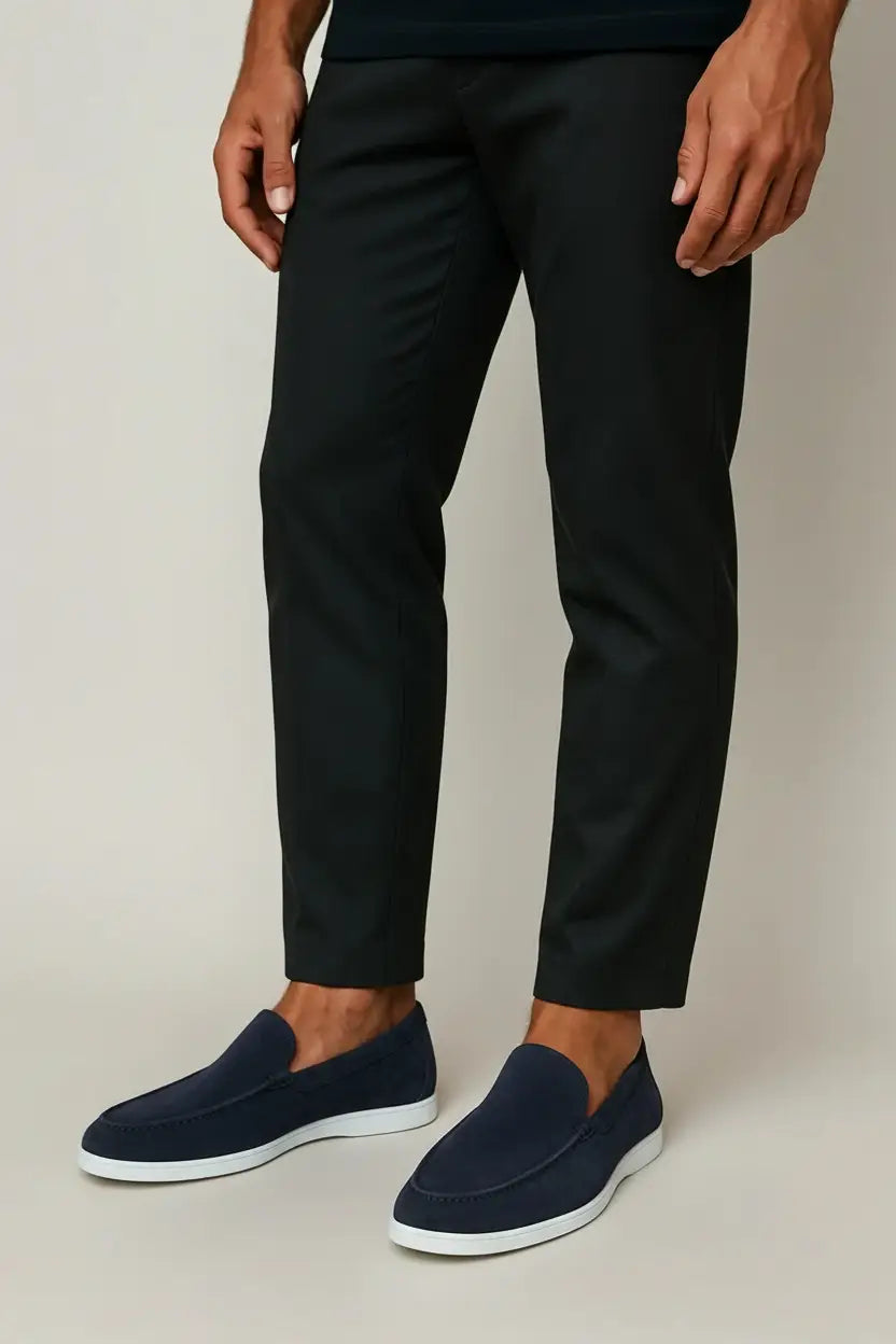 Men's Leather Slip-On Loafer Shoes