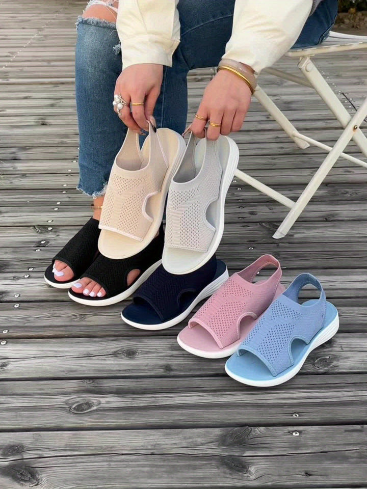 Women's Knit Slip-On Cushioned Sandals