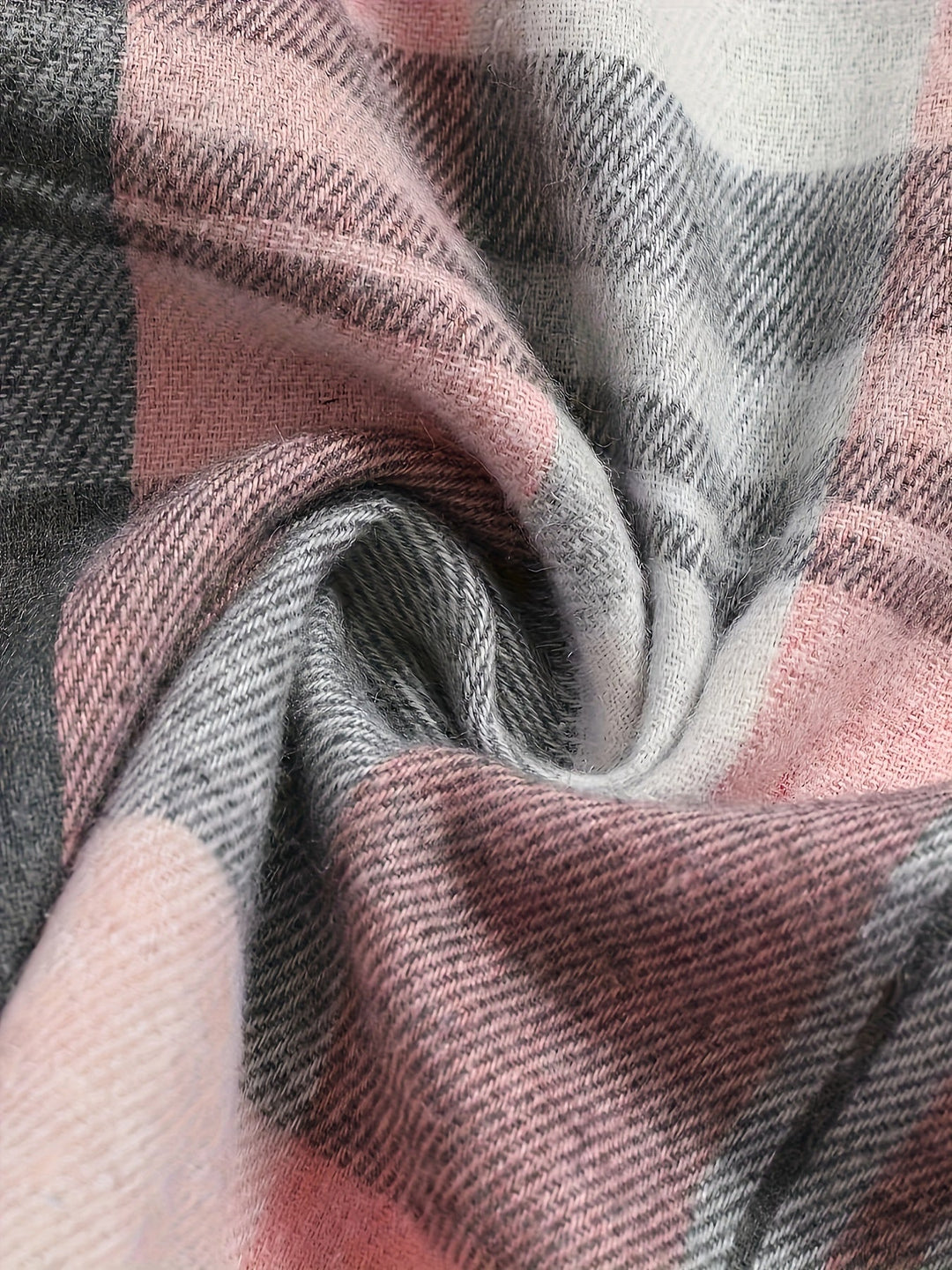 Dámská kostkovaná flanelová košile oversized s dlouhým rukávem jako bunda