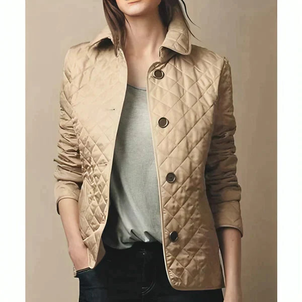 Women's Quilted Jacket Fleece Coat