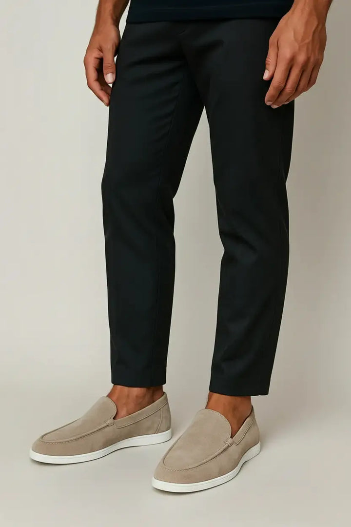 Men's Leather Slip-On Loafer Shoes