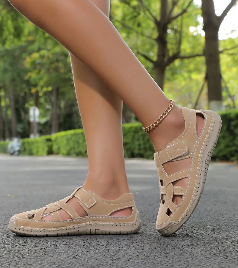Women’s Leather Orthopaedic Open-Toe Walking Sandals