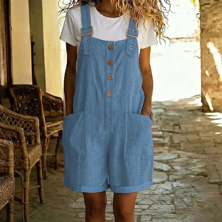 Women's Denim Shorts Romper Overalls Dungarees
