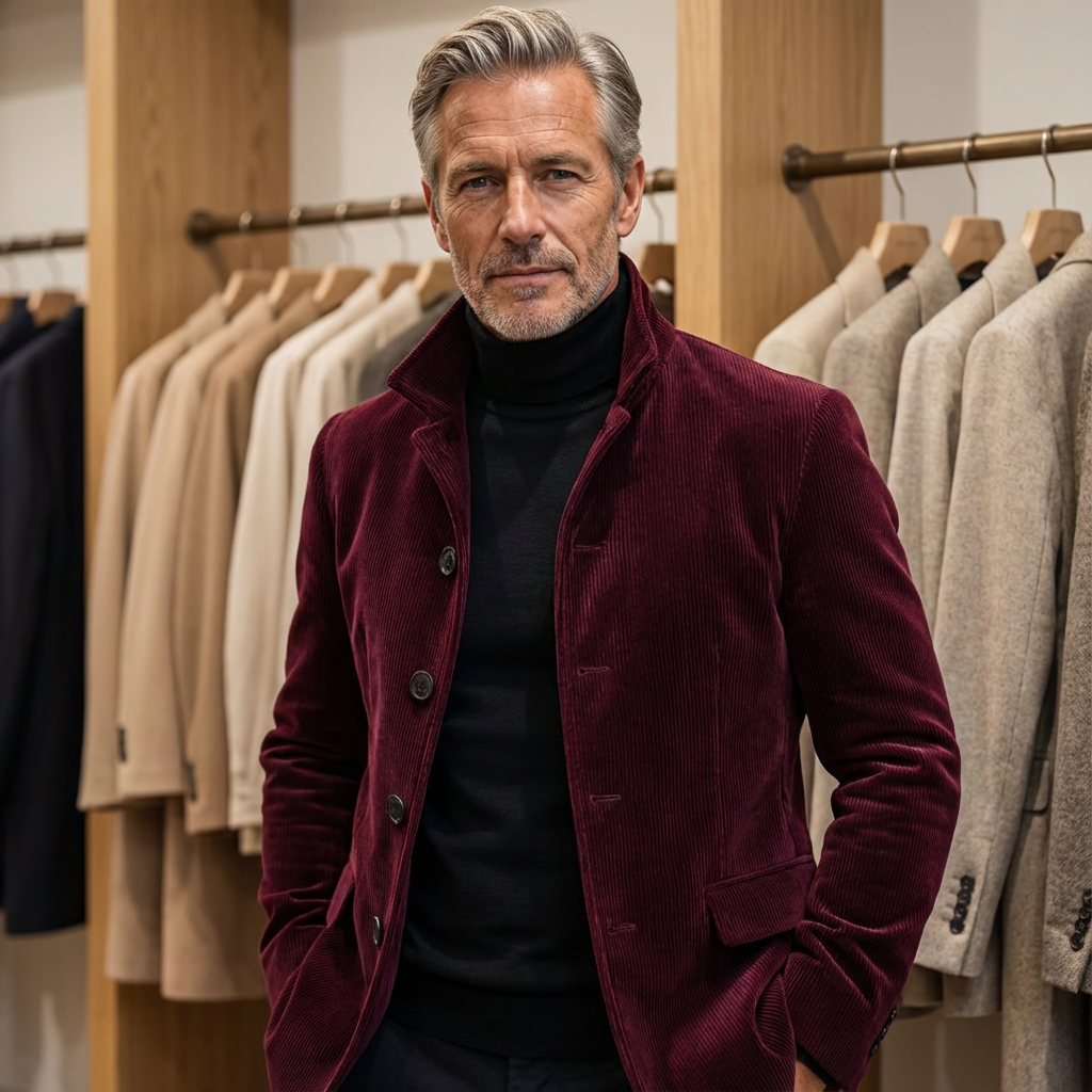 Men's Wool-Mix Tailored Coat