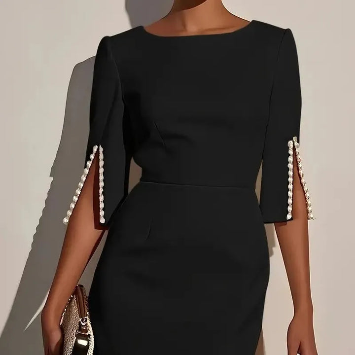 Women's Bodycon Elegant Formal Party Satin Pencil Midi Dress