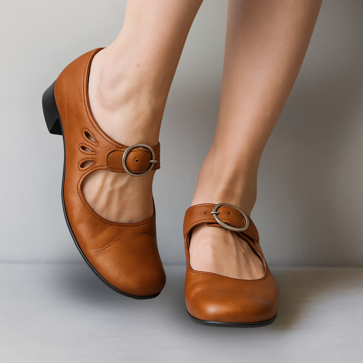 Women's Leather Mary Jane Orthopedic Dress Shoes