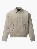 Men's Fleece Corduroy Harrington Bomber Jacket