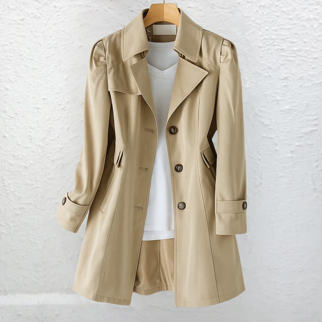 Women's Lightweight Woolmix Trench Coat