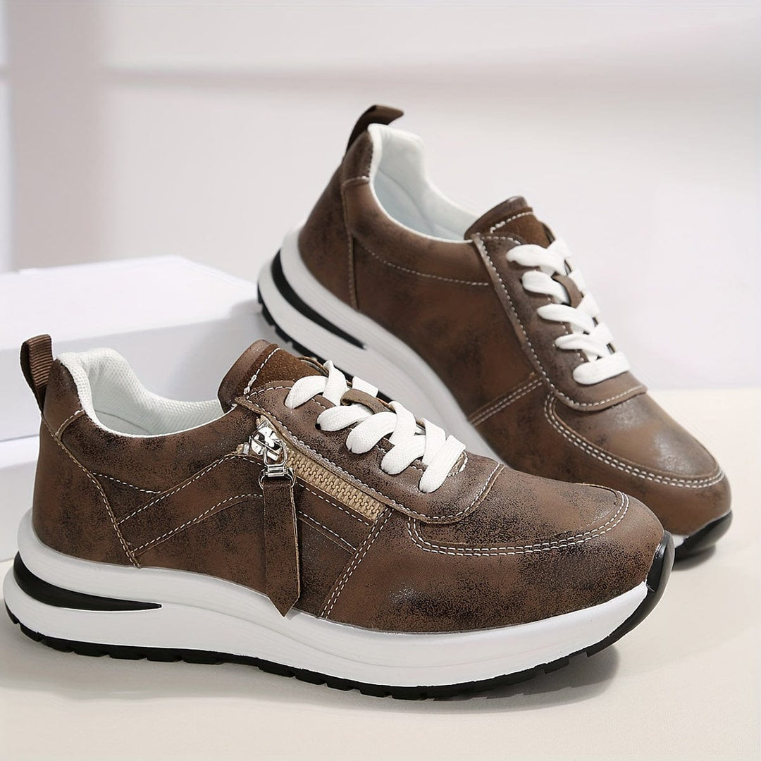 Women’s Leather Orthopedic Walking Sneakers