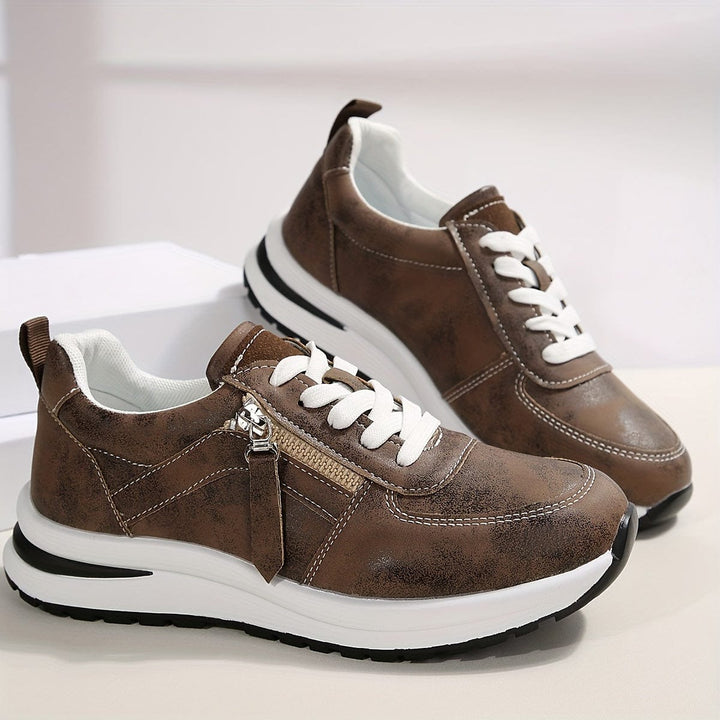 Women’s Leather Orthopedic Walking Sneakers