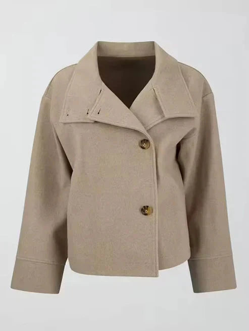 Women's Wool High Neck Jacket Outerwear