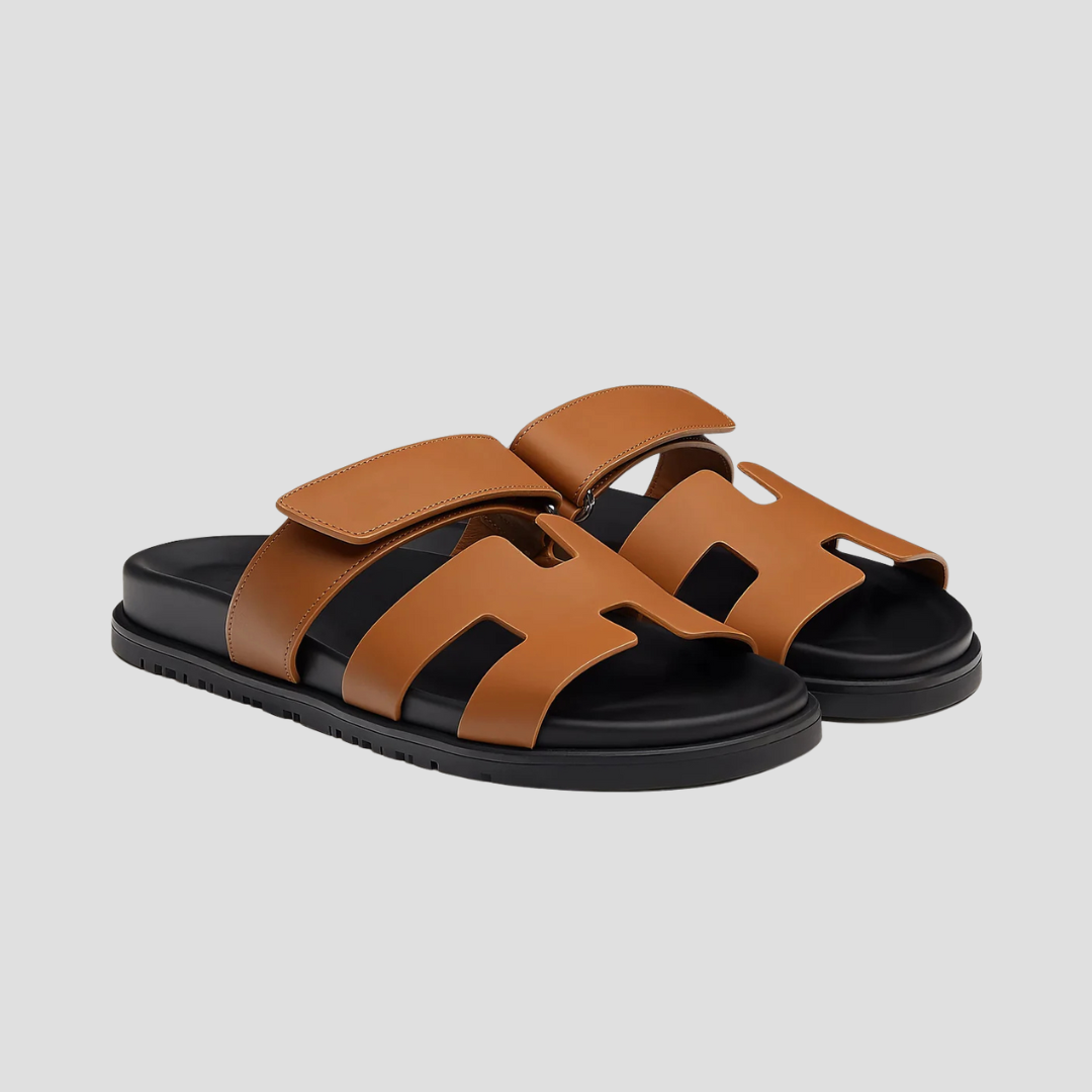 Leather Summer Slides Sandals For Men and Women
