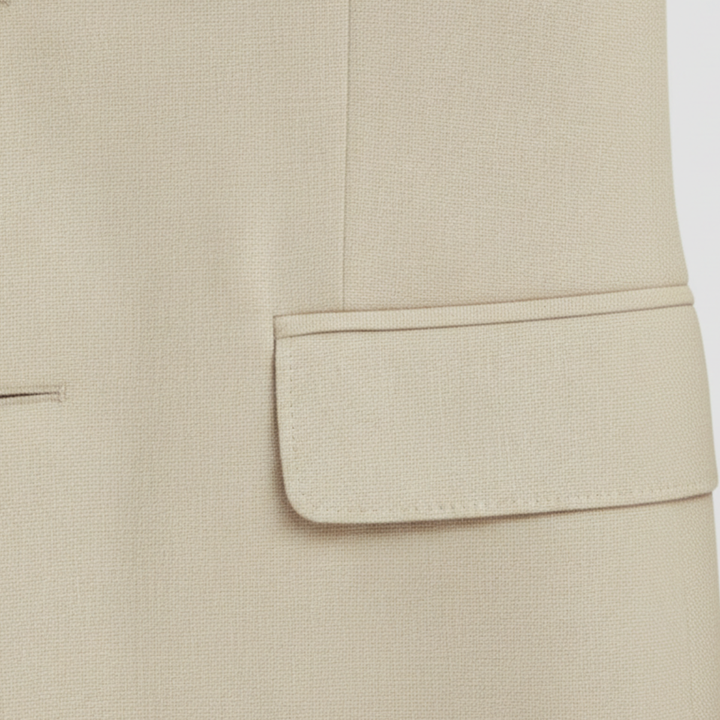 Men's Linen Blend Slim Fit Suit 2-Piece Set