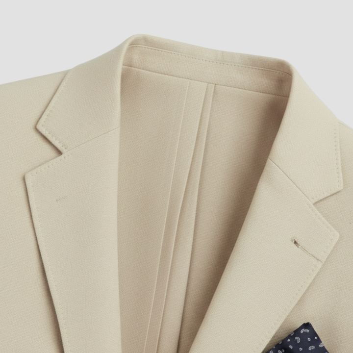 Men's Linen Tailored Slim Fit Two Piece Suit