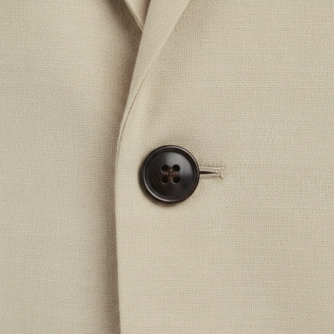 Men's Linen Blend Slim Fit Suit 2-Piece Set