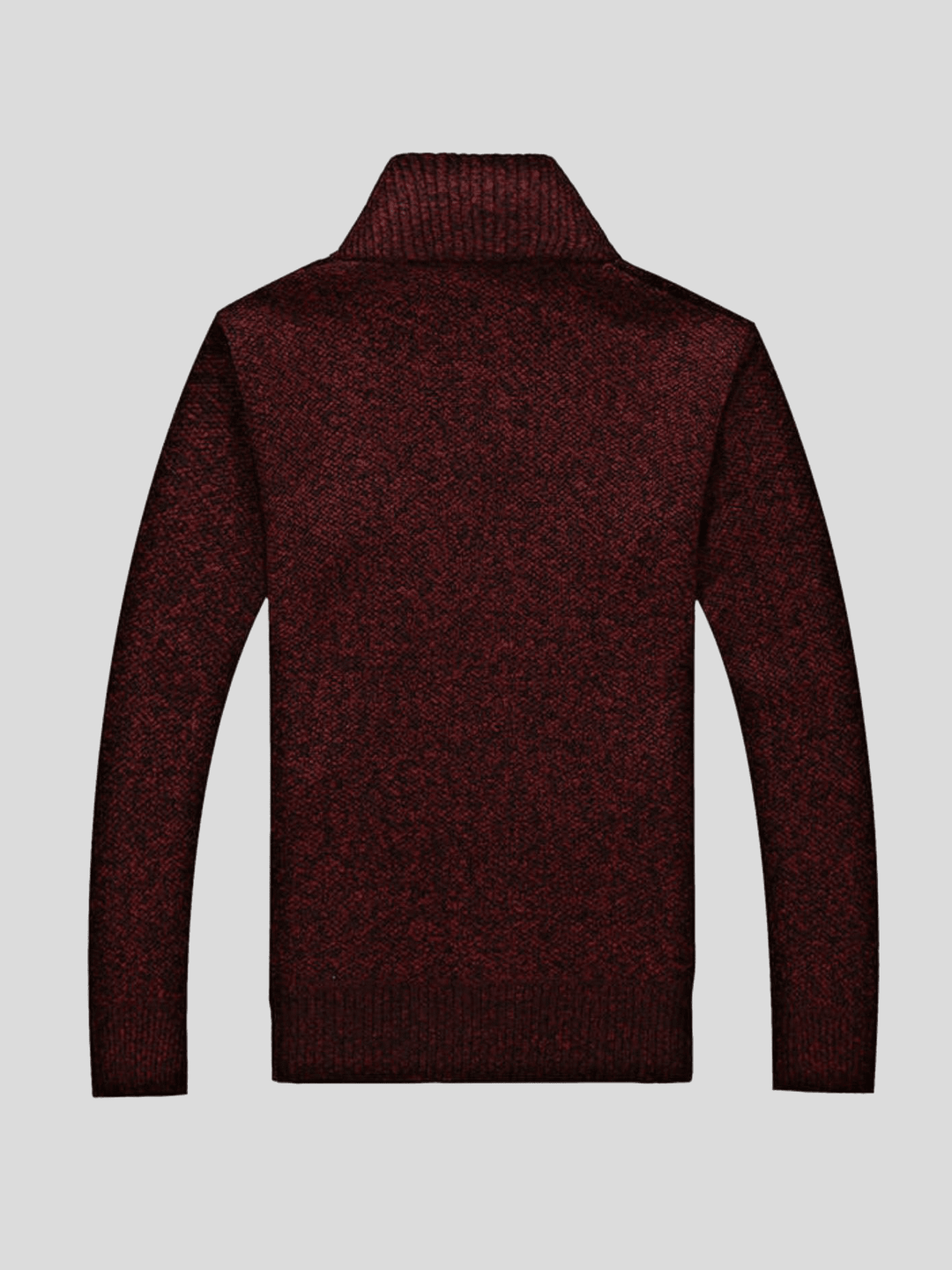 Men’s Fleece-Lined Flannel Zip-Up Sweater Jacket