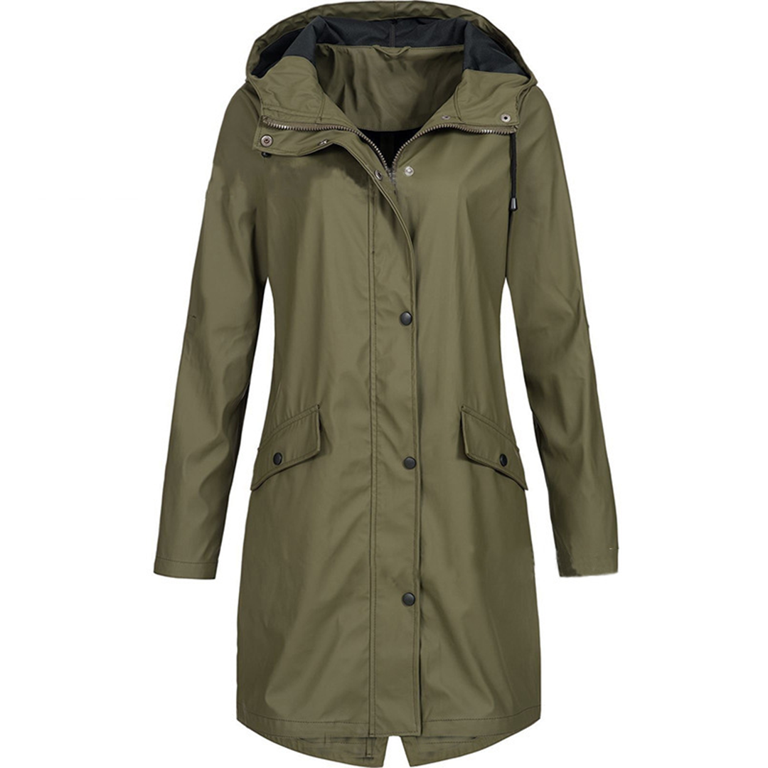 Women's Waterproof Hooded Fleece Jacket Coat