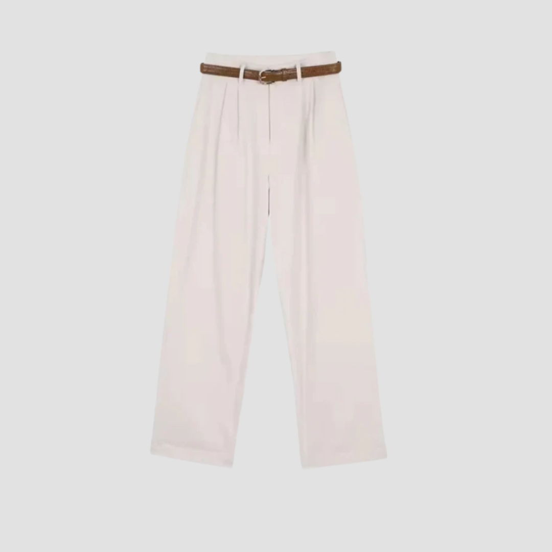 Women's High Waisted Wide Leg Linen Trousers
