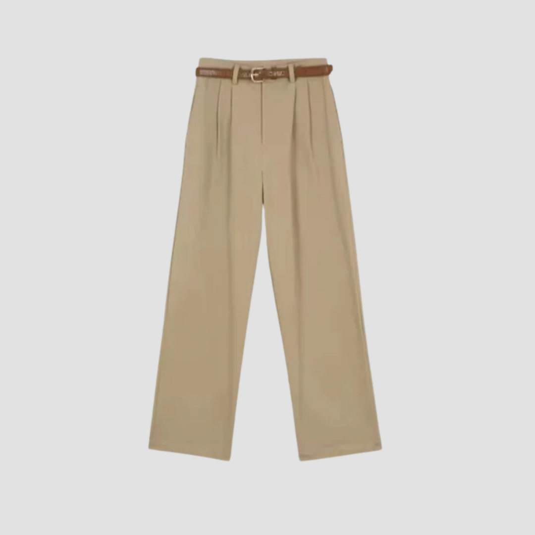 Women's High Waisted Wide Leg Linen Trousers