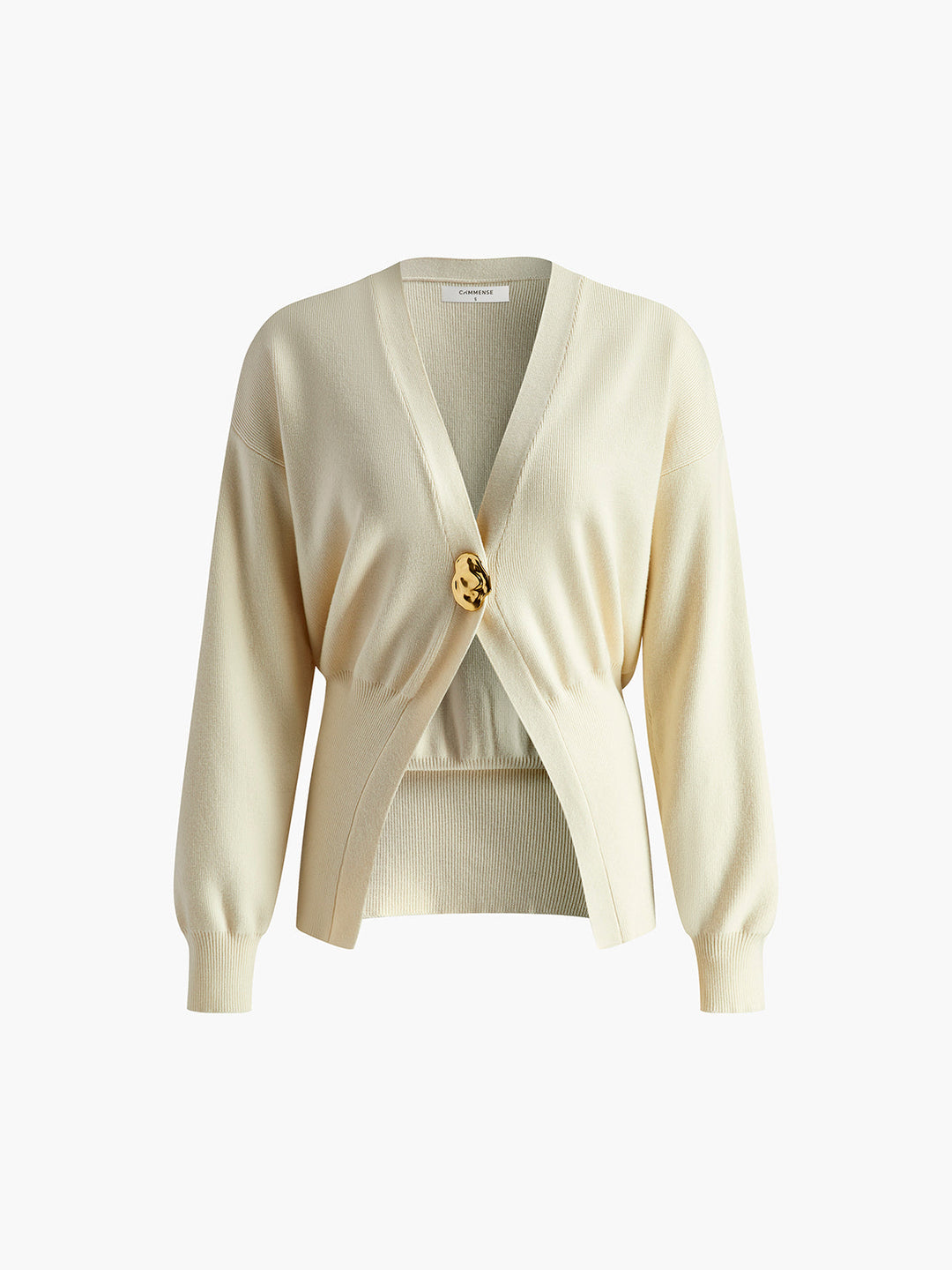 Women's Merino Wool Knit V-Neck Cardigan Sweater