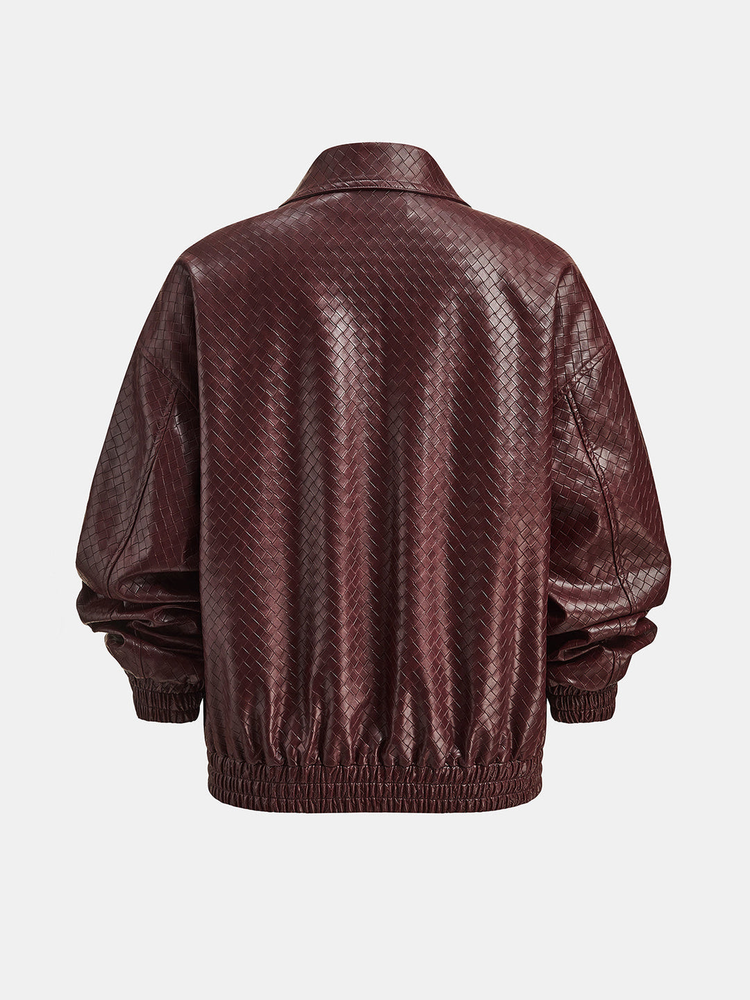 Γυναικείο oversized δερμάτινο μπουφάν bomber με φερμουάρ, casual παλτό