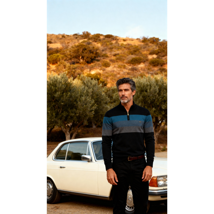 Men’s Merino Wool Quarter-Zip Sweater