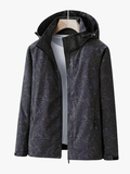 Women's Waterproof Fleece-Lined Hooded Lightweight Jacket