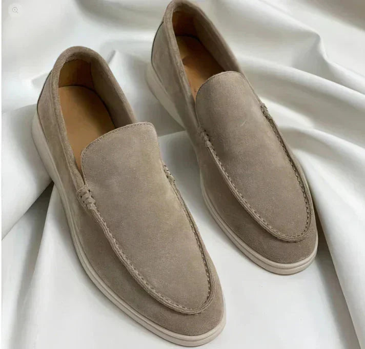Men's Suede Loafers Casual Slip On Shoes