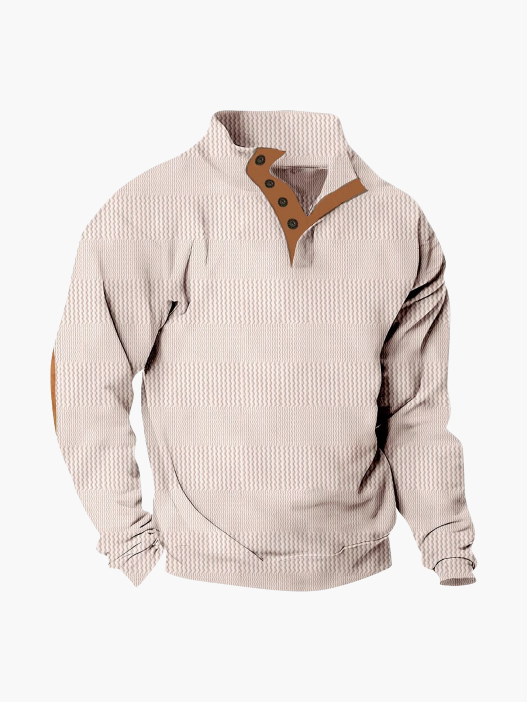 Men's Knit Mock Neck Pullover Sweater