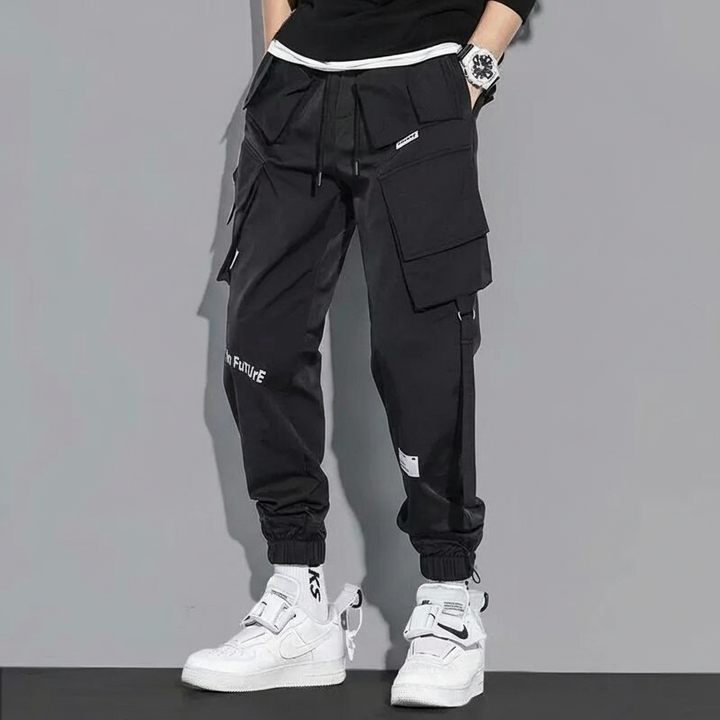 Men Cargo Pants Tactical Techwear Nylon Joggers