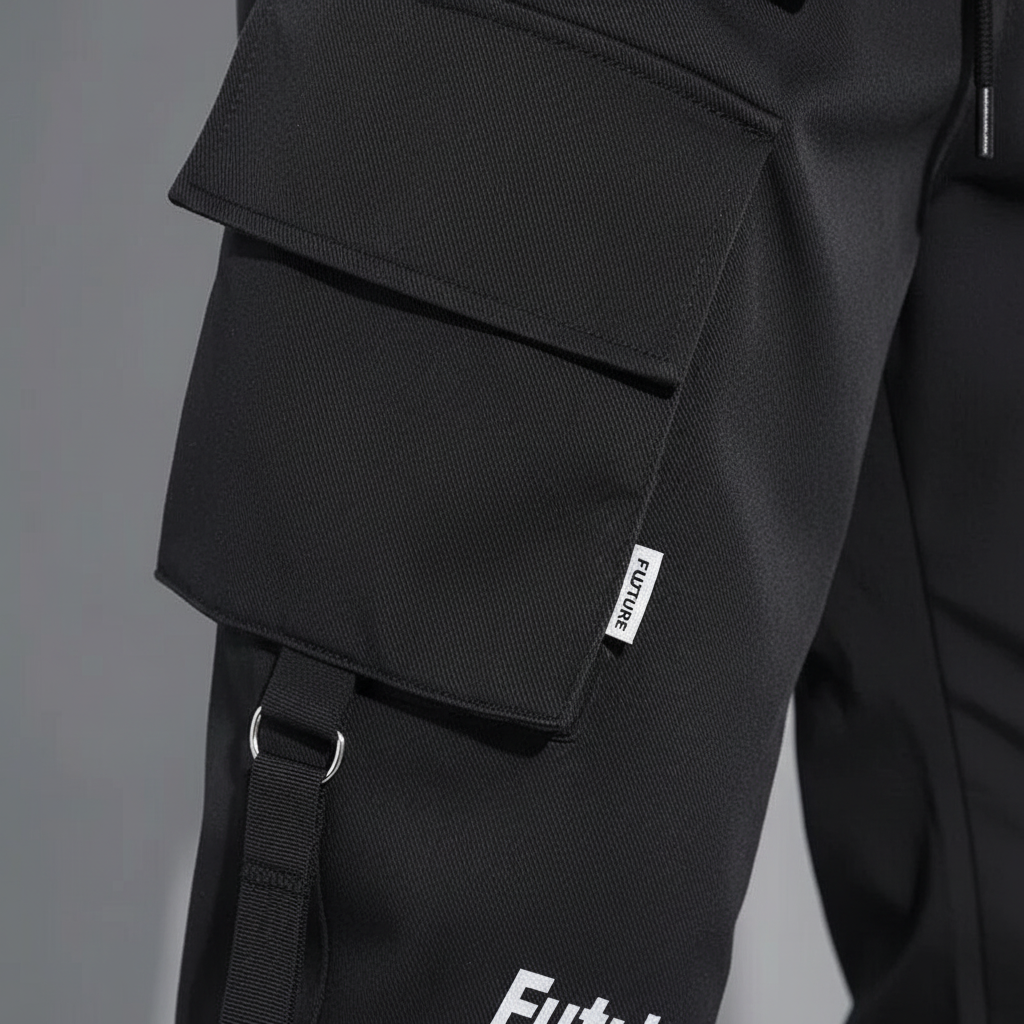 Men Cargo Pants Tactical Techwear Nylon Joggers