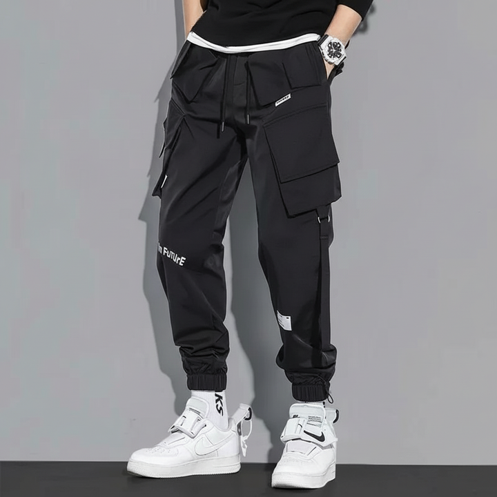 Men Cargo Pants Tactical Techwear Nylon Joggers