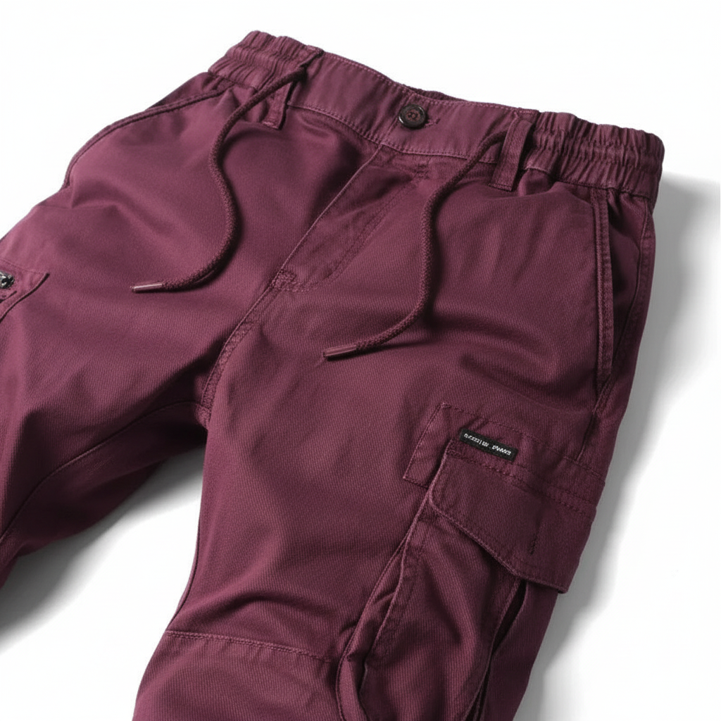 Men’s Linen Cargo Jogger Trousers
