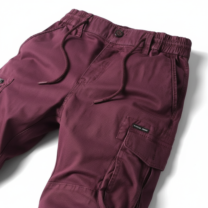 Men’s Linen Cargo Jogger Trousers