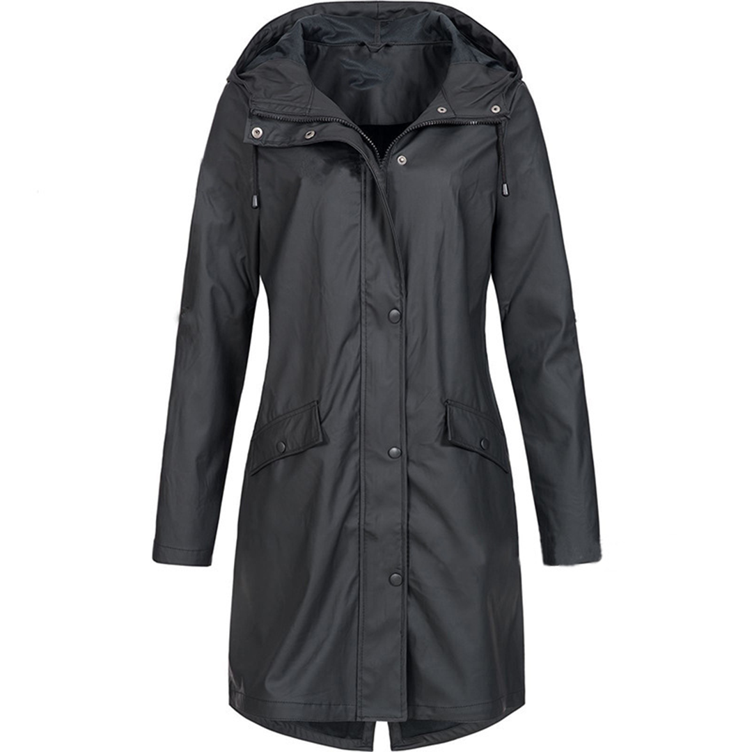 Women's Waterproof Hooded Fleece Jacket Coat