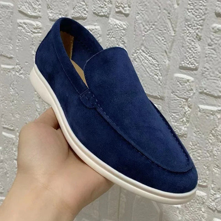 Men's Suede Loafers Casual Slip On Shoes