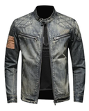 Men's Vintage Leather Biker Jacket