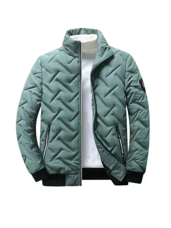 Men’s Nylon Stand-Collar Padded Puffer Jacket