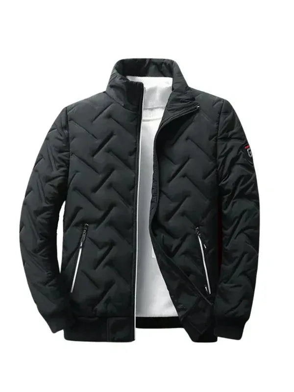 Men’s Nylon Stand-Collar Padded Puffer Jacket