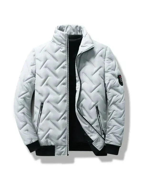Men’s Nylon Stand-Collar Padded Puffer Jacket