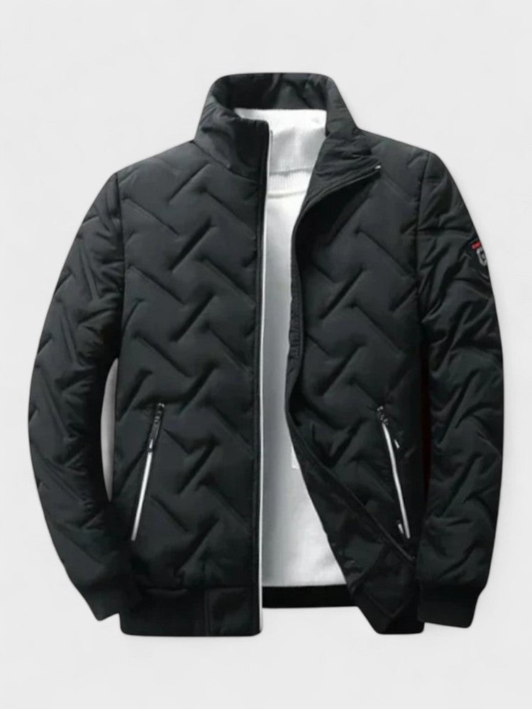 Men’s Nylon Stand-Collar Padded Puffer Jacket