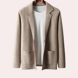 Men Knit Wool Blazer Suit Jacket Cardigan