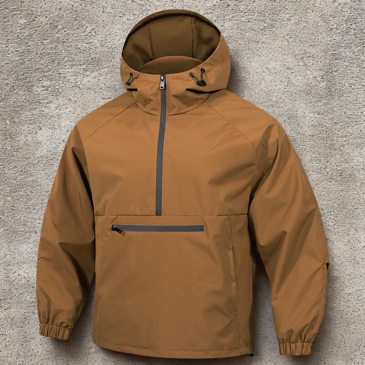 Men's Fleece-Lined Anorak Shell Jacket