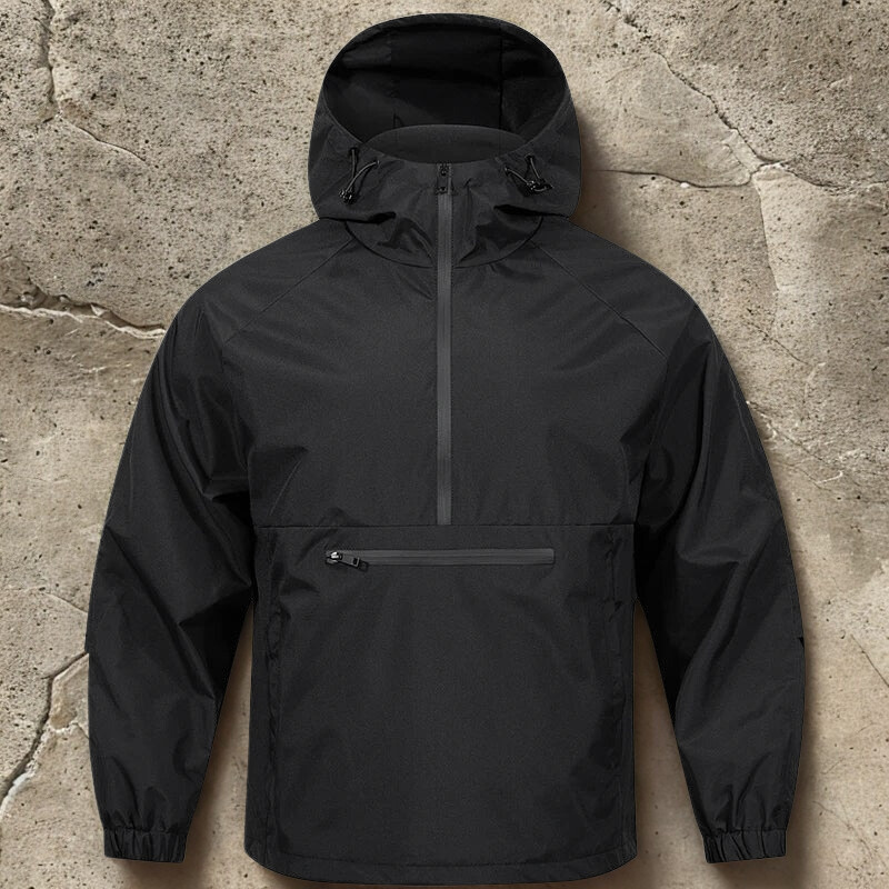 Men's Fleece-Lined Anorak Shell Jacket