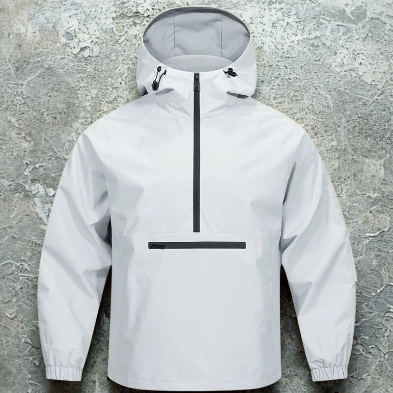 Men's Fleece-Lined Anorak Shell Jacket