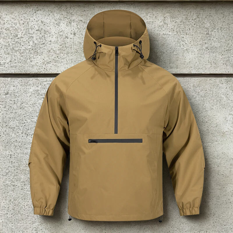Men's Fleece-Lined Anorak Shell Jacket