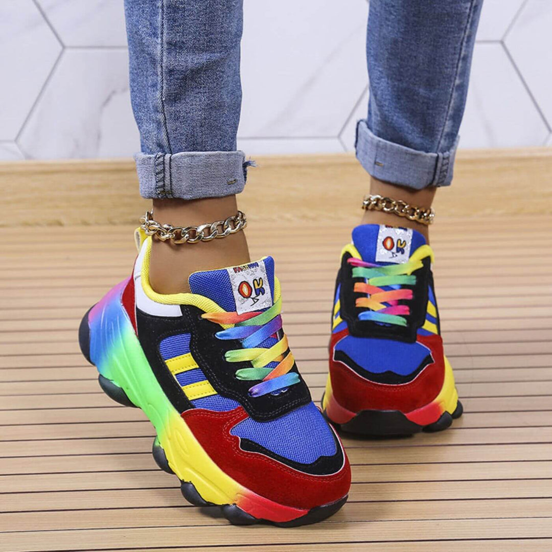 Women’s Faux Leather Chunky Platform Sneakers