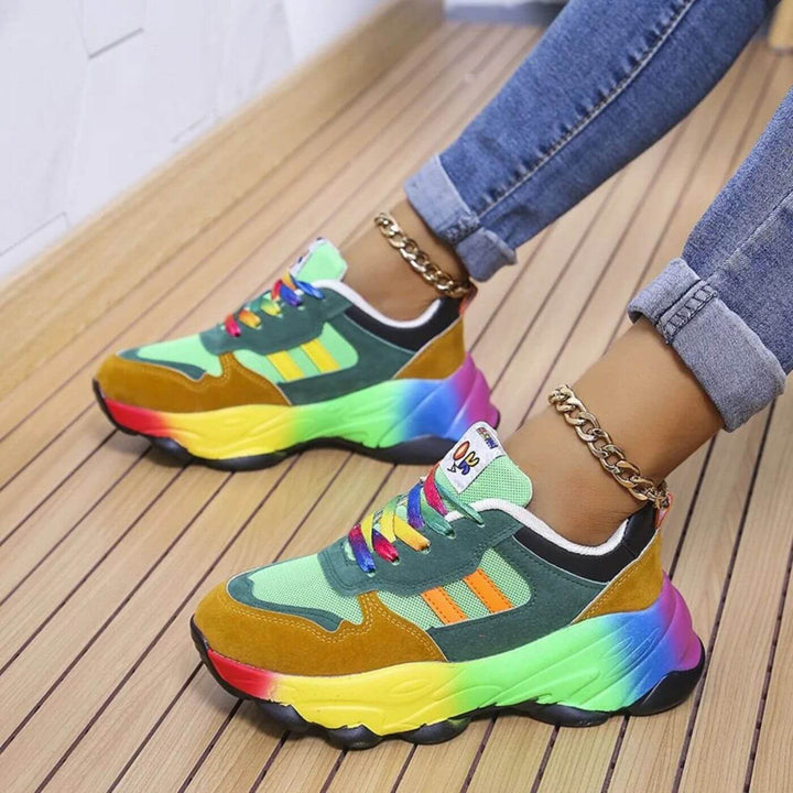Women’s Faux Leather Chunky Platform Sneakers