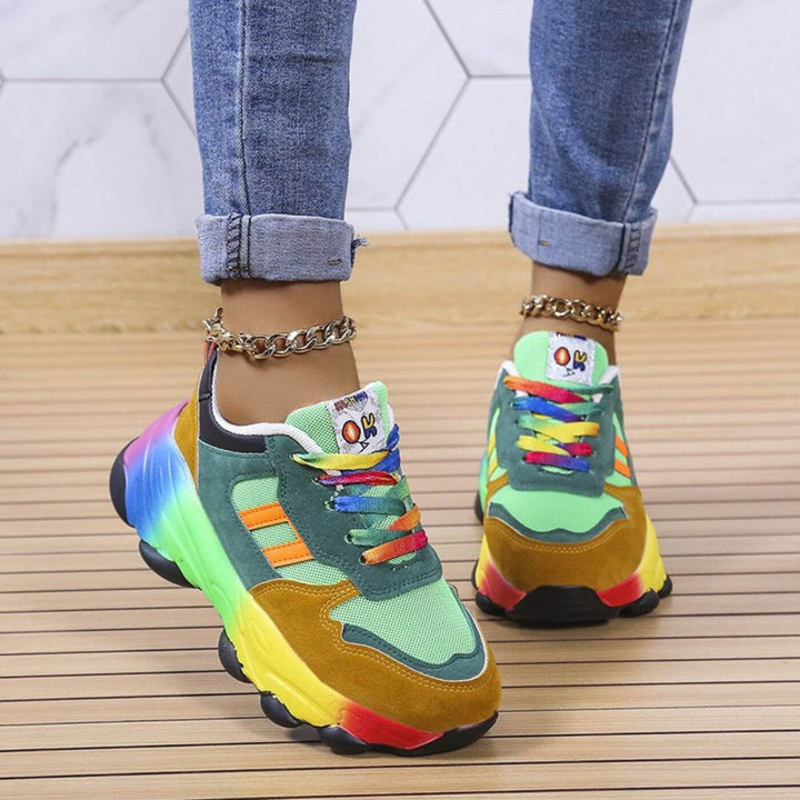 Women’s Faux Leather Chunky Platform Sneakers