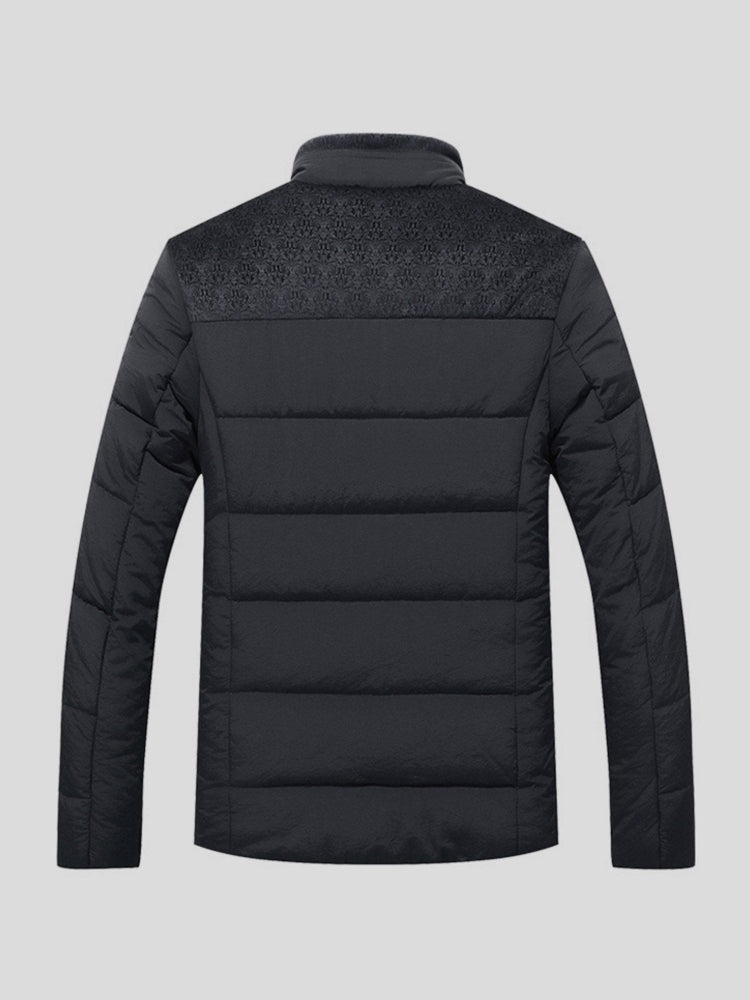 Men’s Nylon Weather-Resistant Hooded Padded Puffer Jacket